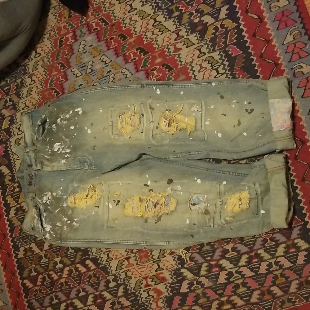 Magnolia Pearl Patched Miner Jeans